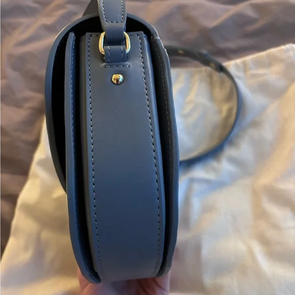 SOLD NWT Sézane Claude Bag in Smooth Vintage Blue - Picture 7 of 12